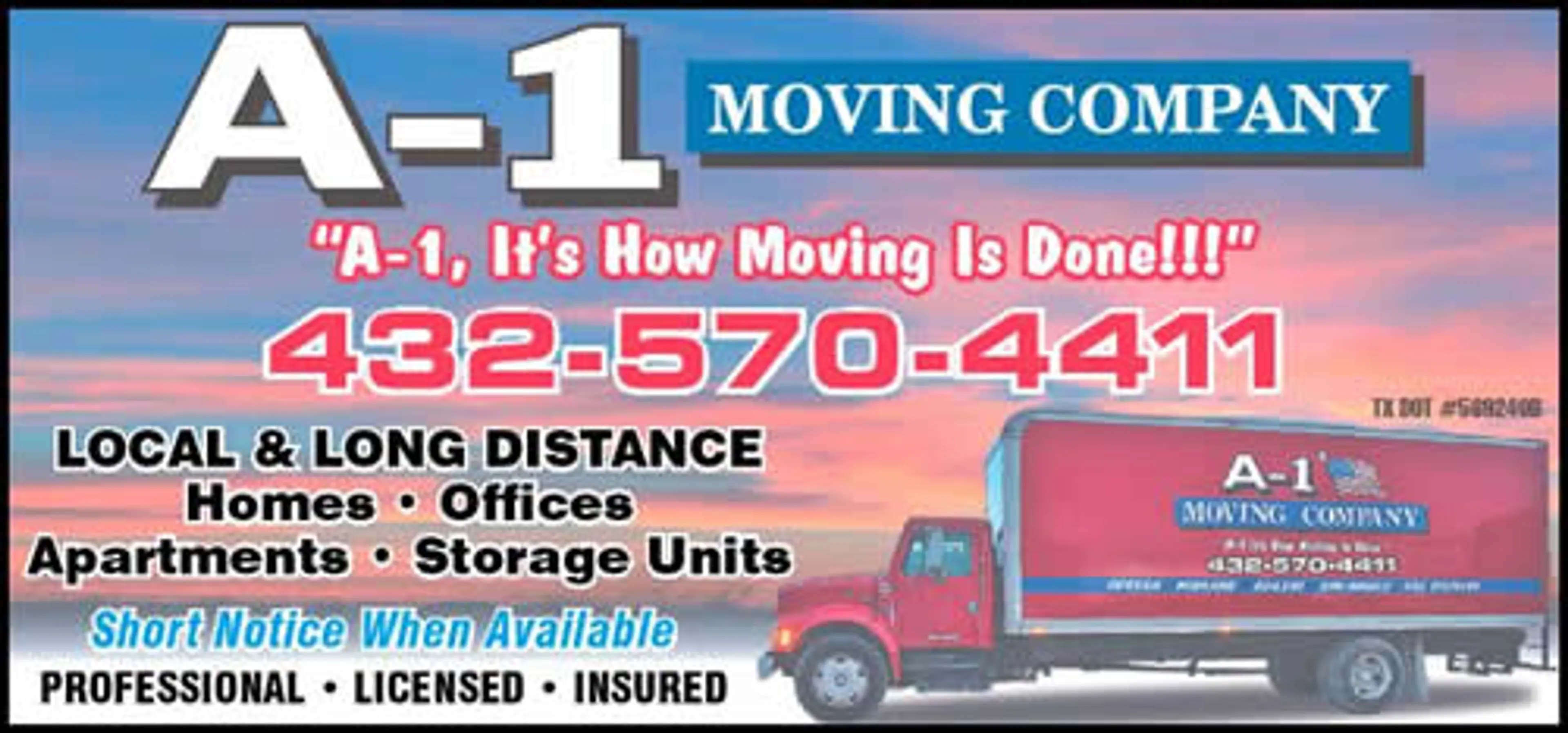 A-1 Moving Company logo