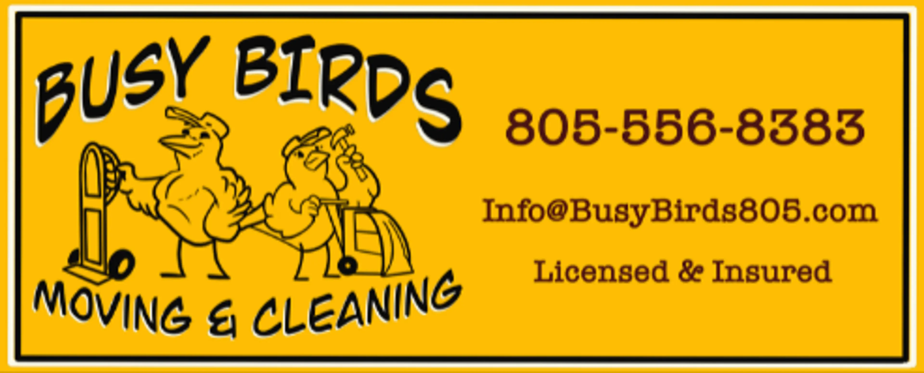 Busy Birds Moving & Cleaning logo