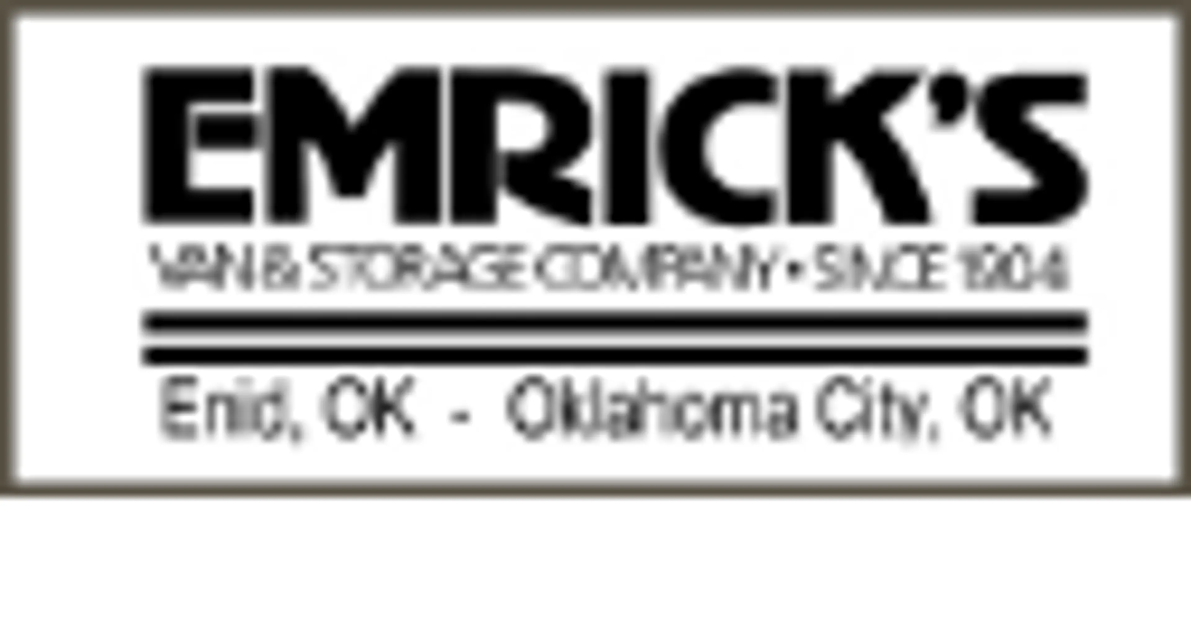 Emrick's Van & Storage logo