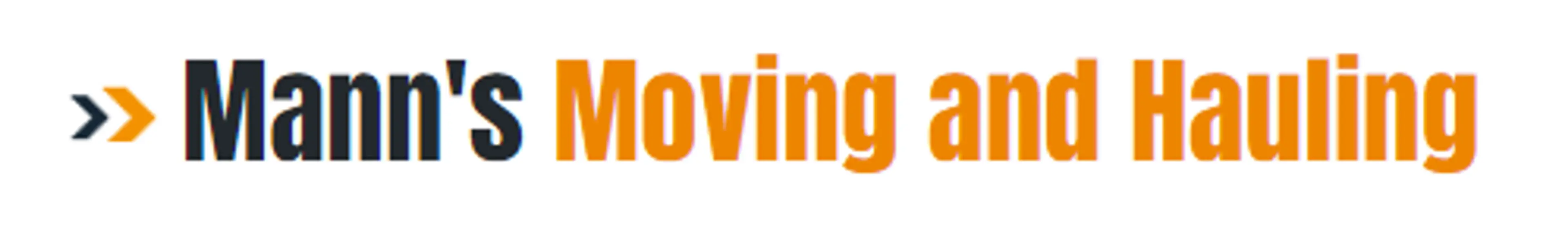 Mann's Moving and Hauling logo