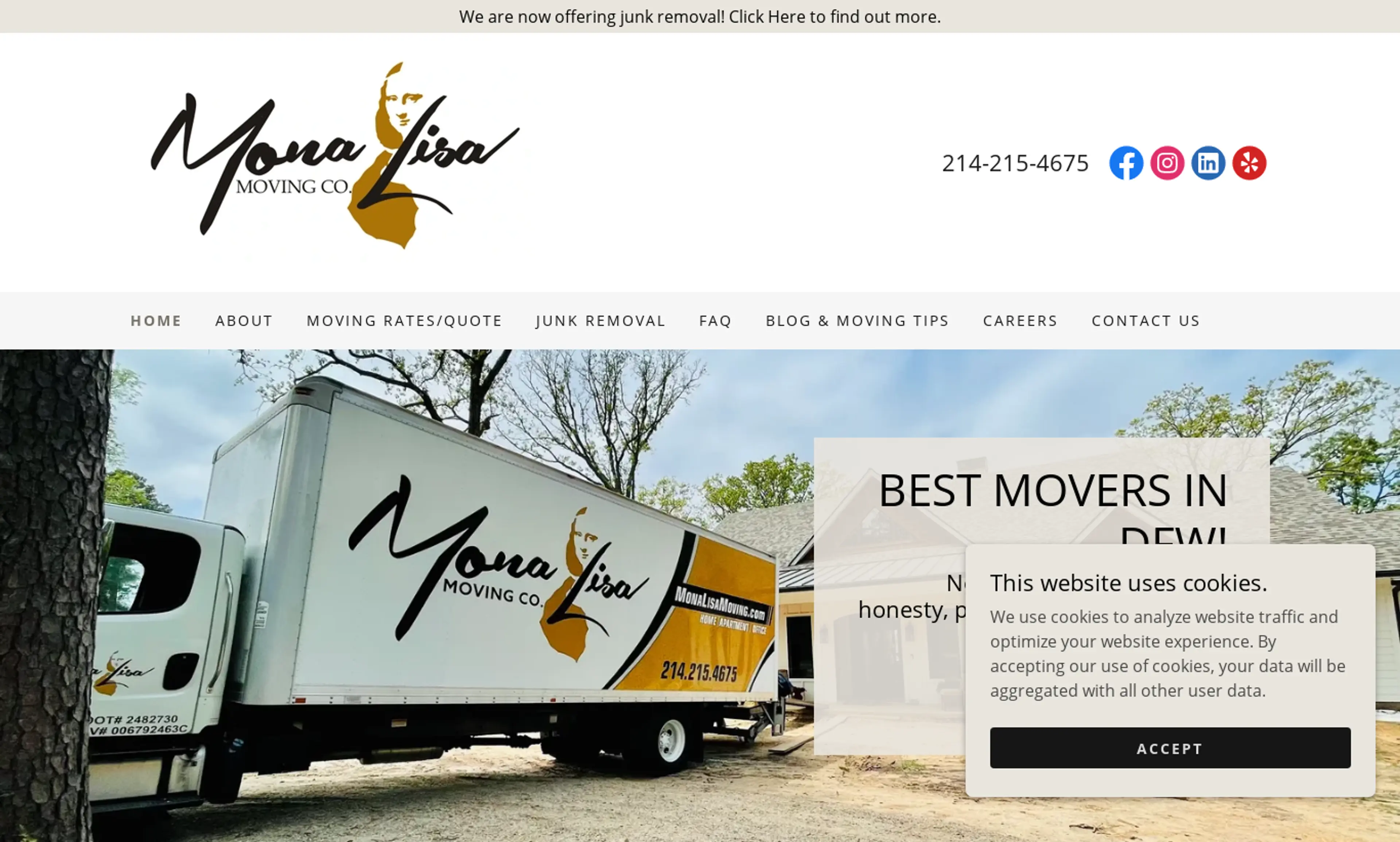 Mona Lisa Moving Co. logo