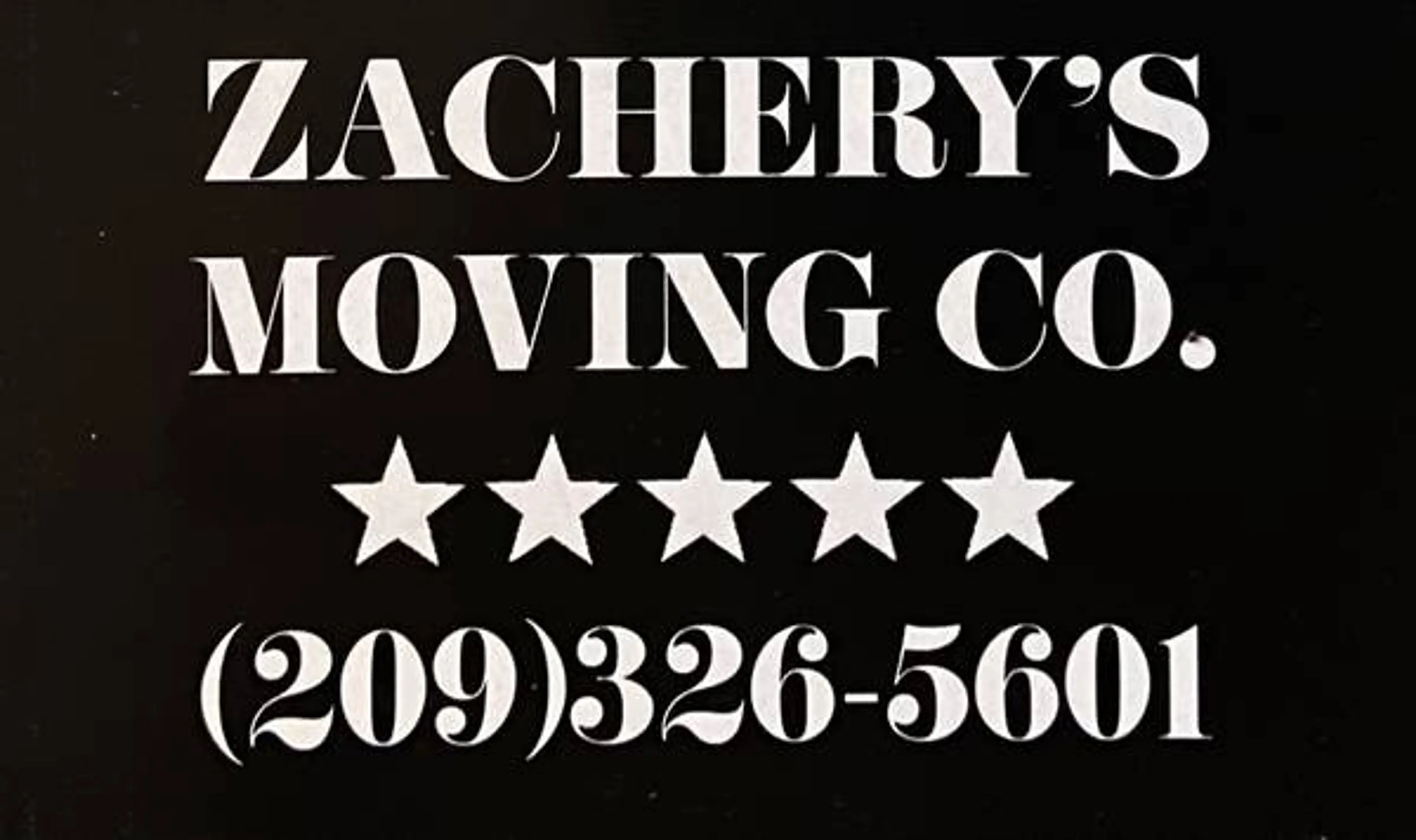 Zachery's Moving Company logo