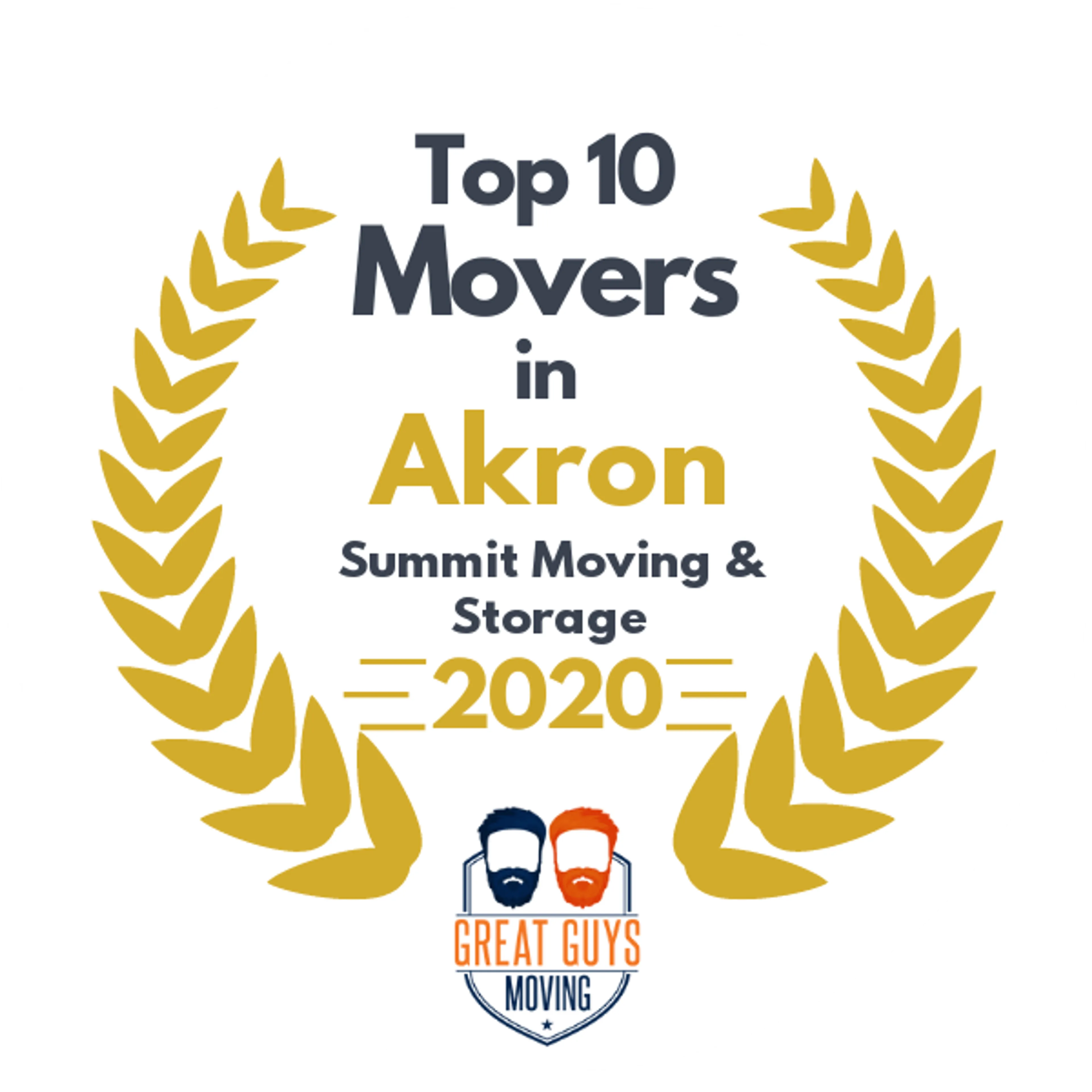 Top 10 Movers in Cleveland, OH 2020 award