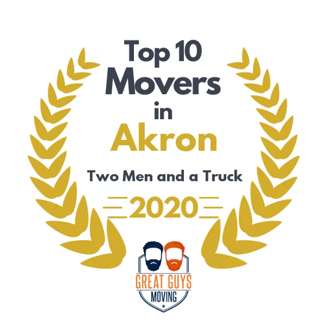 Top 10 Movers in Akron, OH 2020 award