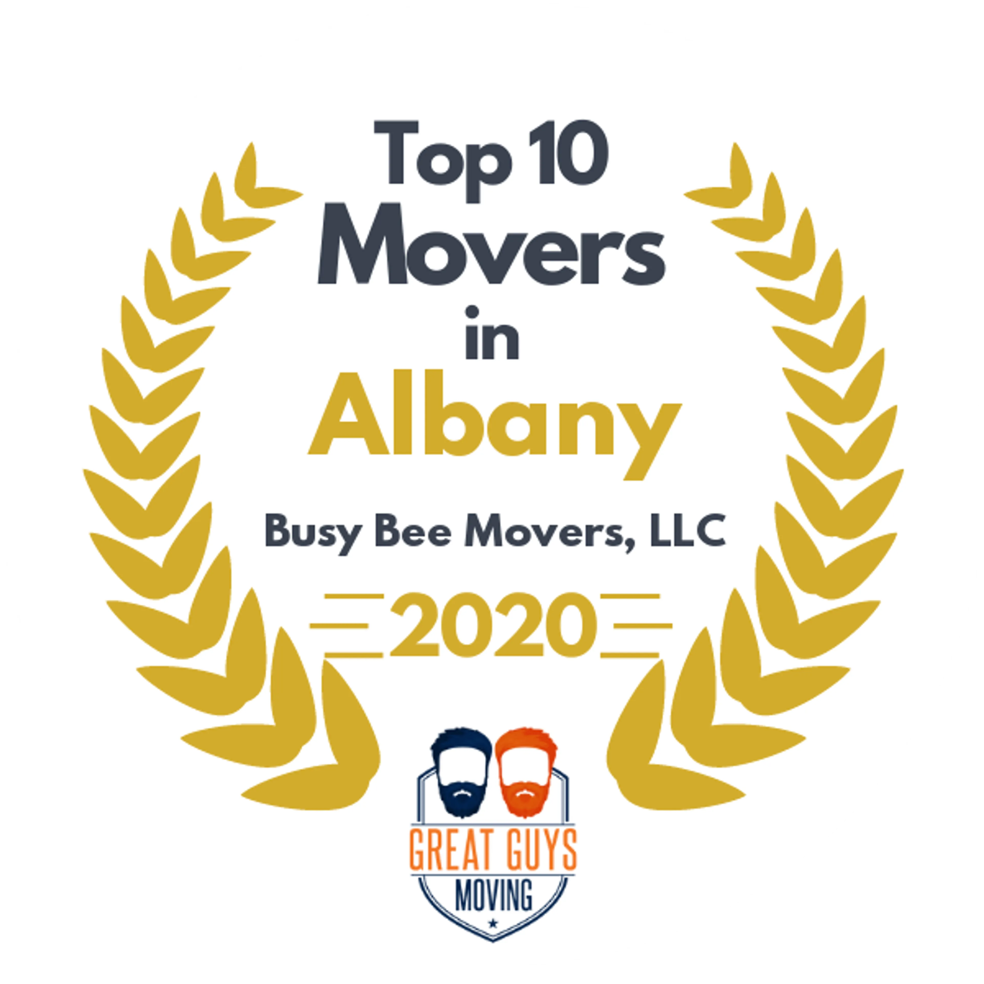 Top 10 Movers in Albany, NY 2020 award