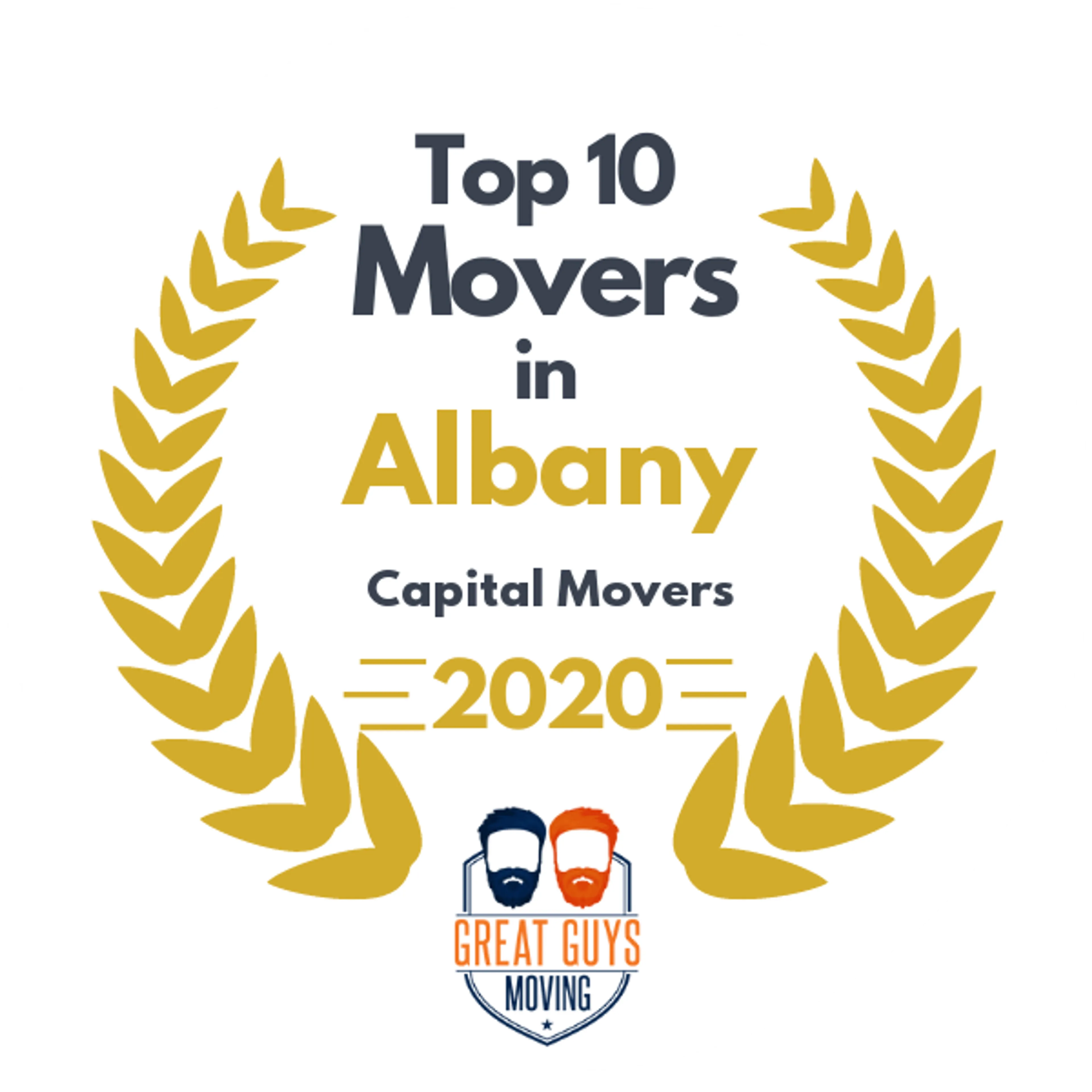 Top 10 Movers in Albany, NY 2020 award
