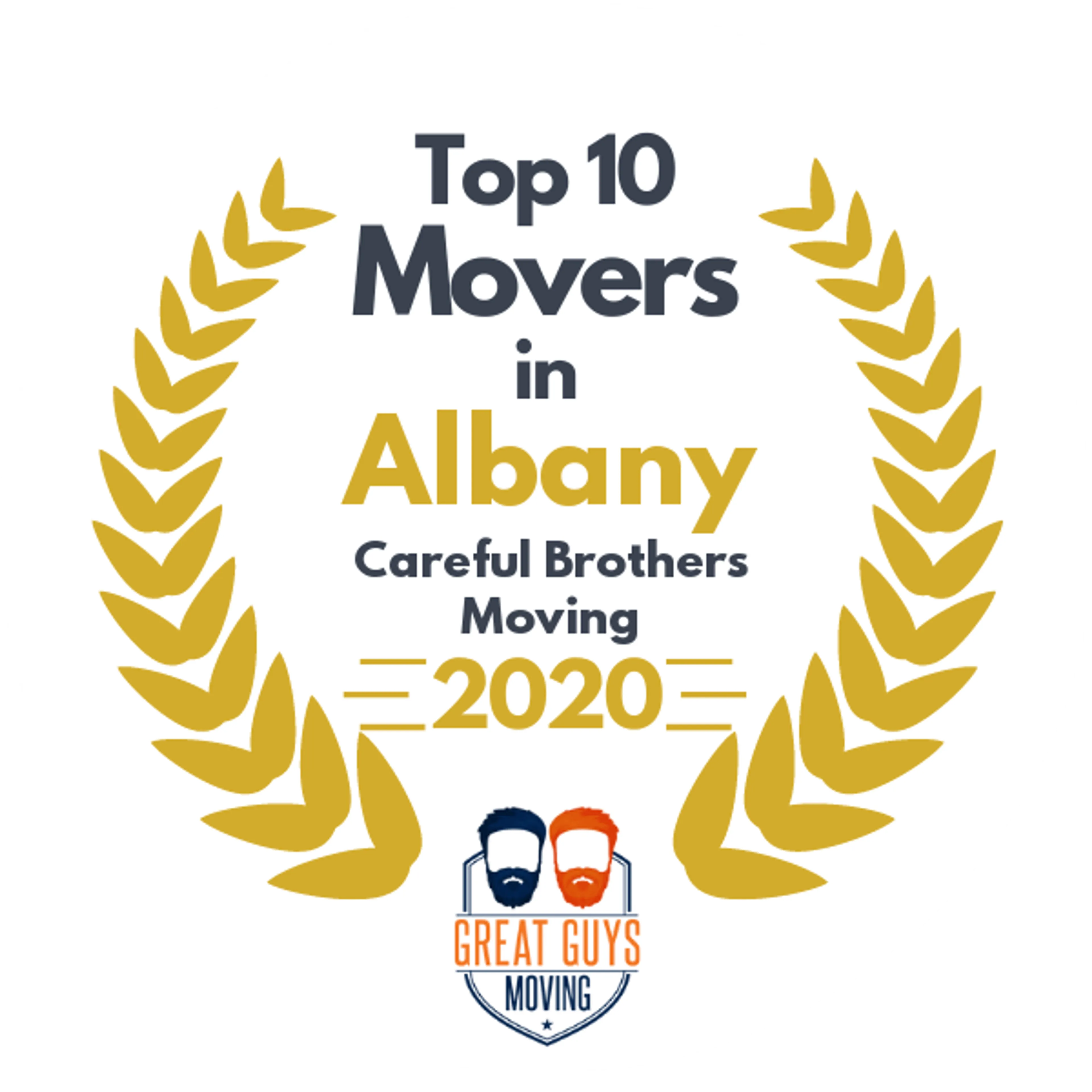 Top 10 Movers in Albany, NY 2020 award