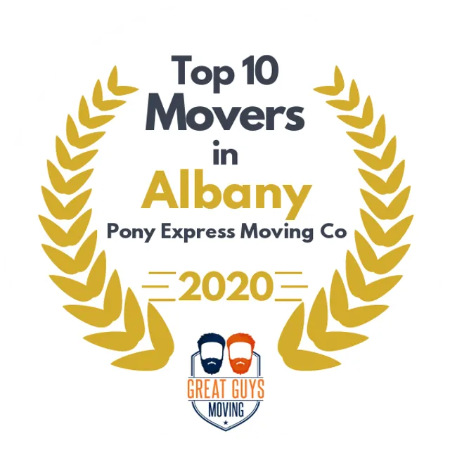 Top 10 Movers in Albany, NY 2020 award