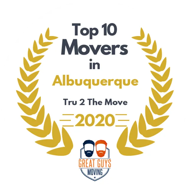 Top 10 Movers in Albuquerque, NM 2020 award