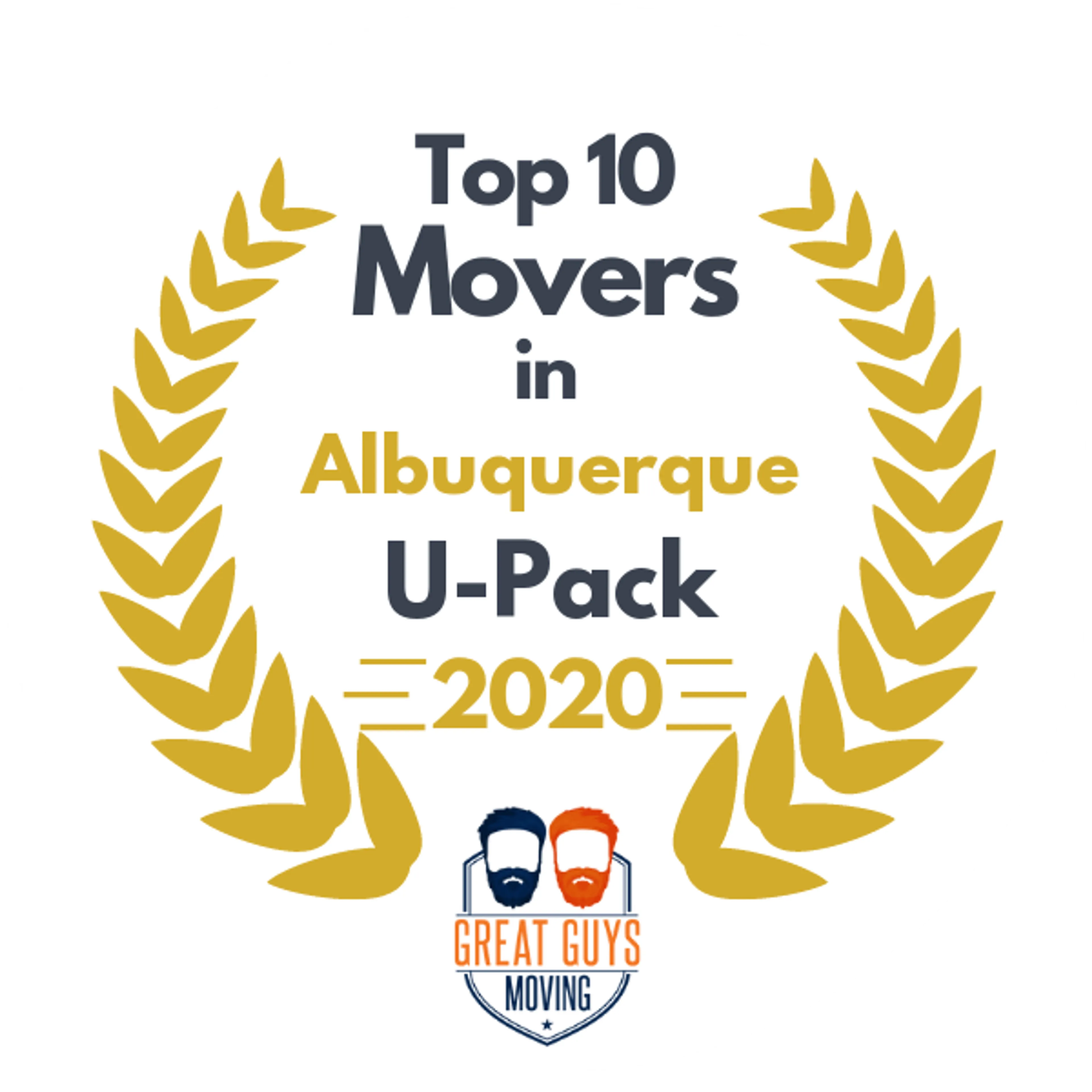 Top 10 Movers in Albuquerque, NM 2020 award
