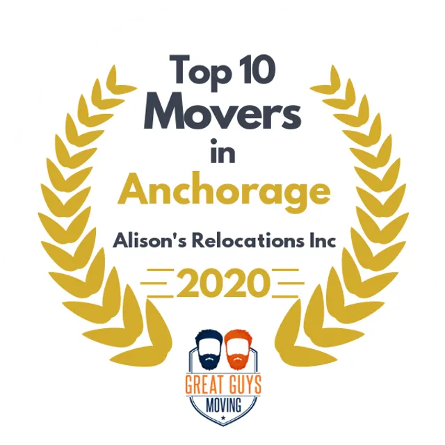 Top 10 Movers in Anchorage, AK 2020 award