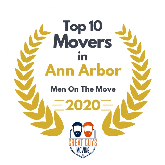 Top 10 Movers in Ann Arbor, MI 2020 award