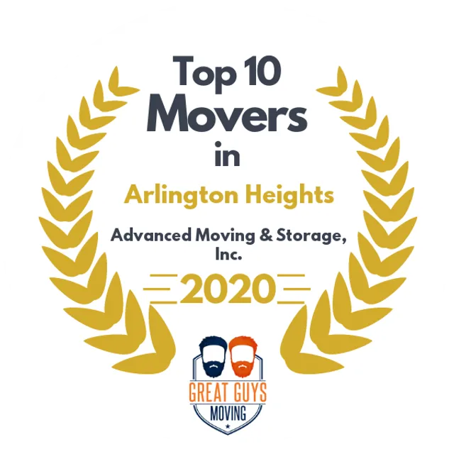 Top 10 Movers in Aurora, IL 2020 award