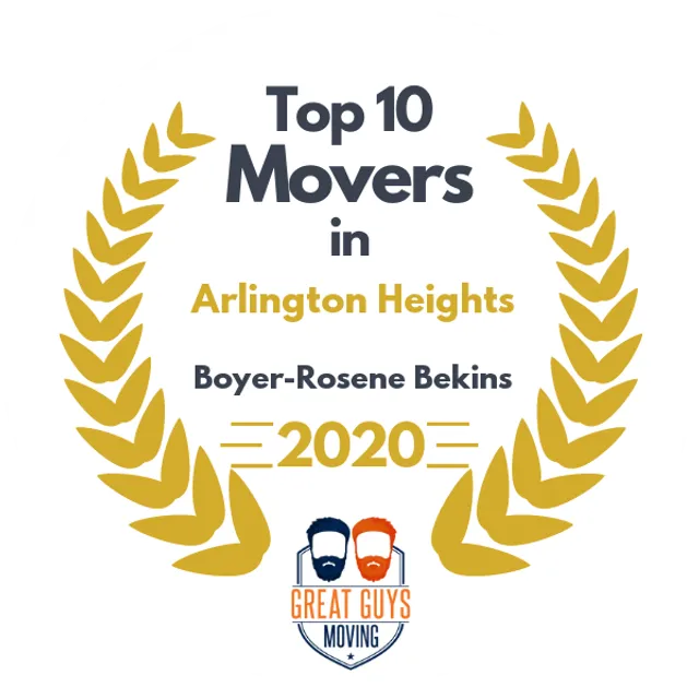 Top 10 Movers in Joliet, IL 2020 award