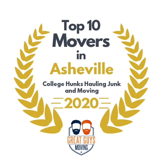 Top 10 Movers in Asheville, NC 2020 award