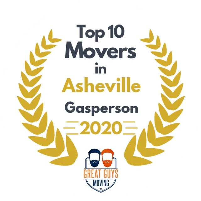 Top 10 Movers in Asheville, NC 2020 award