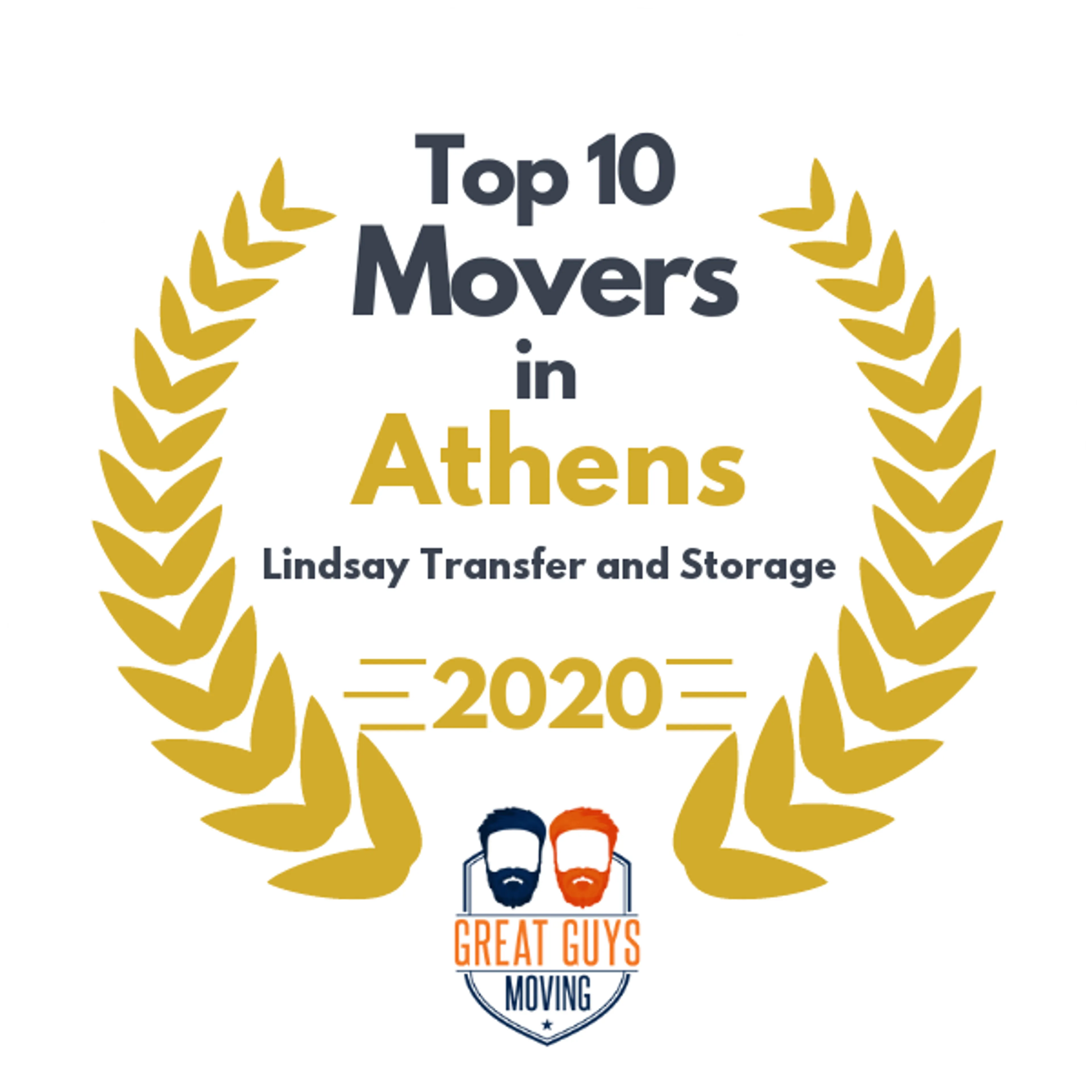 Top 10 Movers in Athens, GA 2020 award