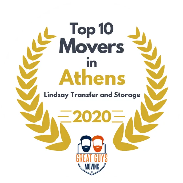 Top 10 Movers in Athens, GA 2020 award