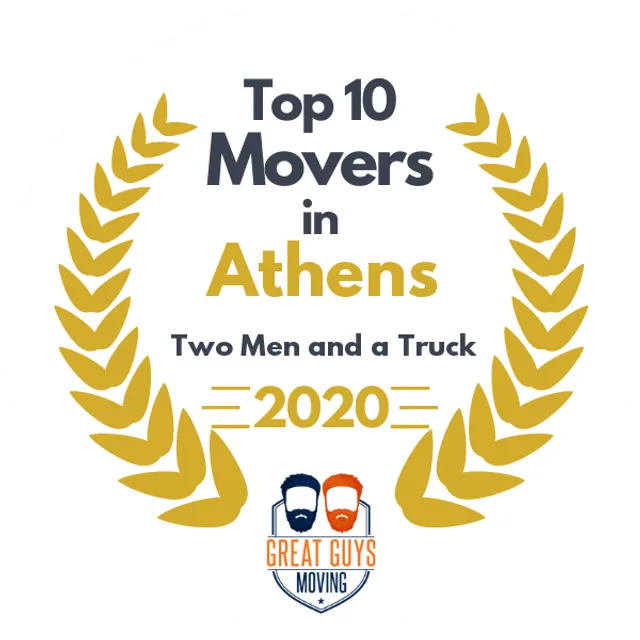 Top 10 Movers in Athens, GA 2020 award