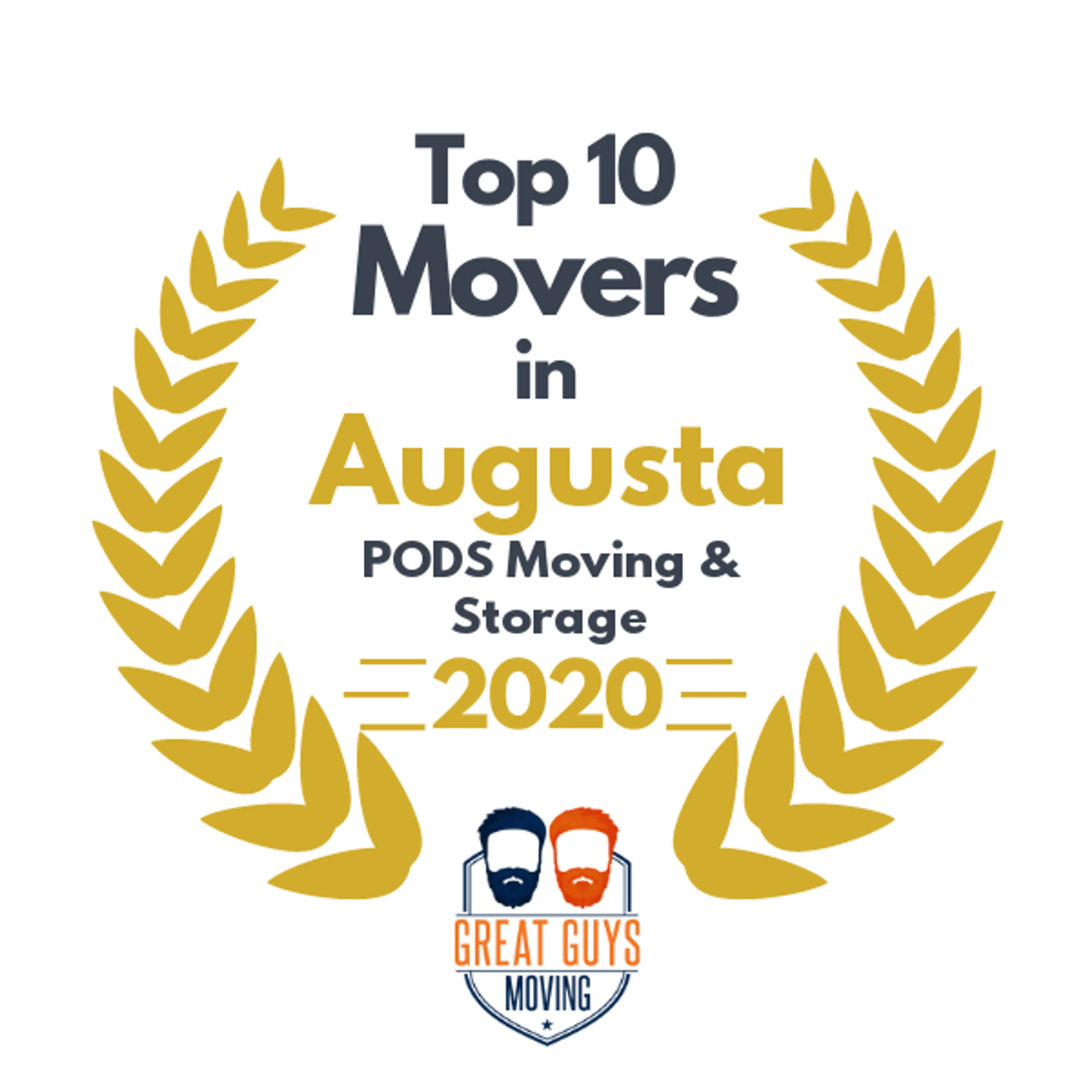 Top 10 Movers in Augusta, GA 2020 award