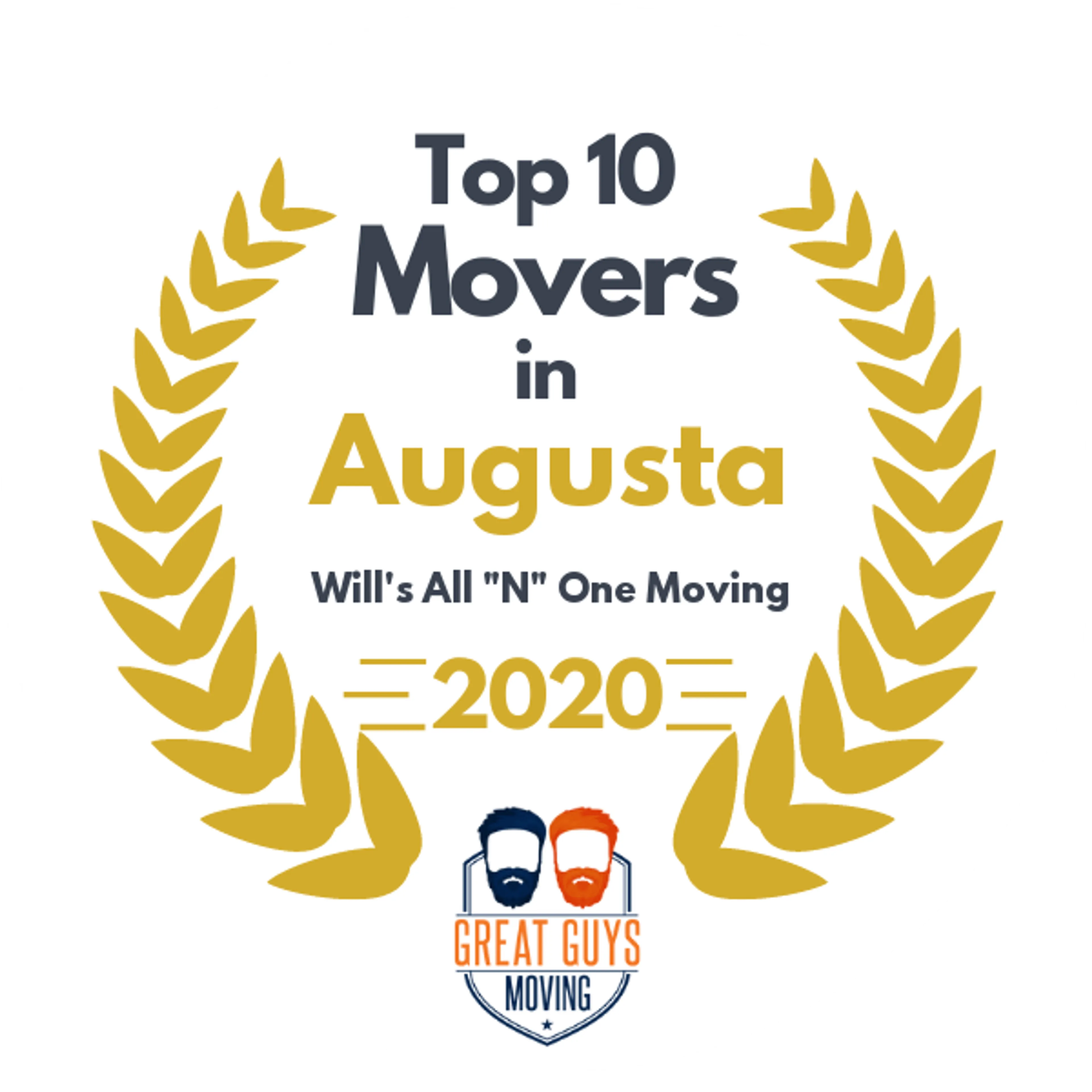 Top 10 Movers in Augusta, GA 2020 award