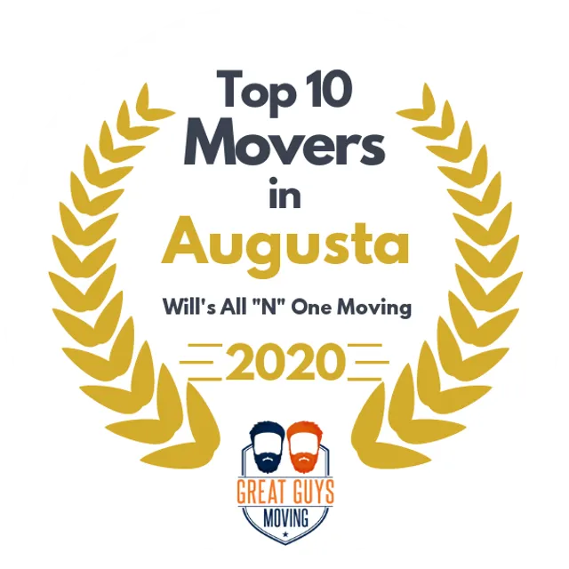 Top 10 Movers in Augusta, GA 2020 award