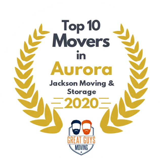 Top 10 Movers in Aurora, IL 2020 award