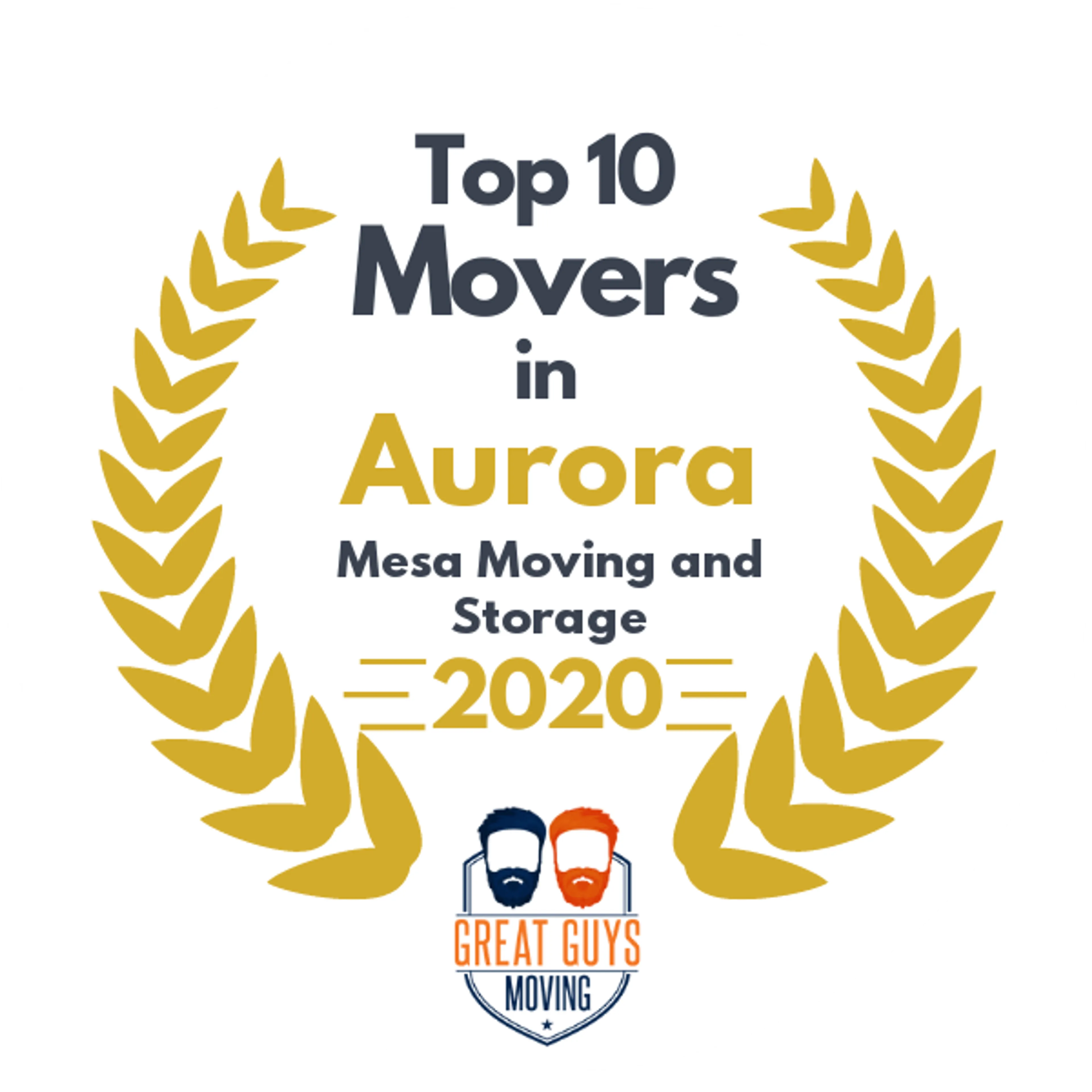 Top 10 Movers in Denver, CO 2020 award