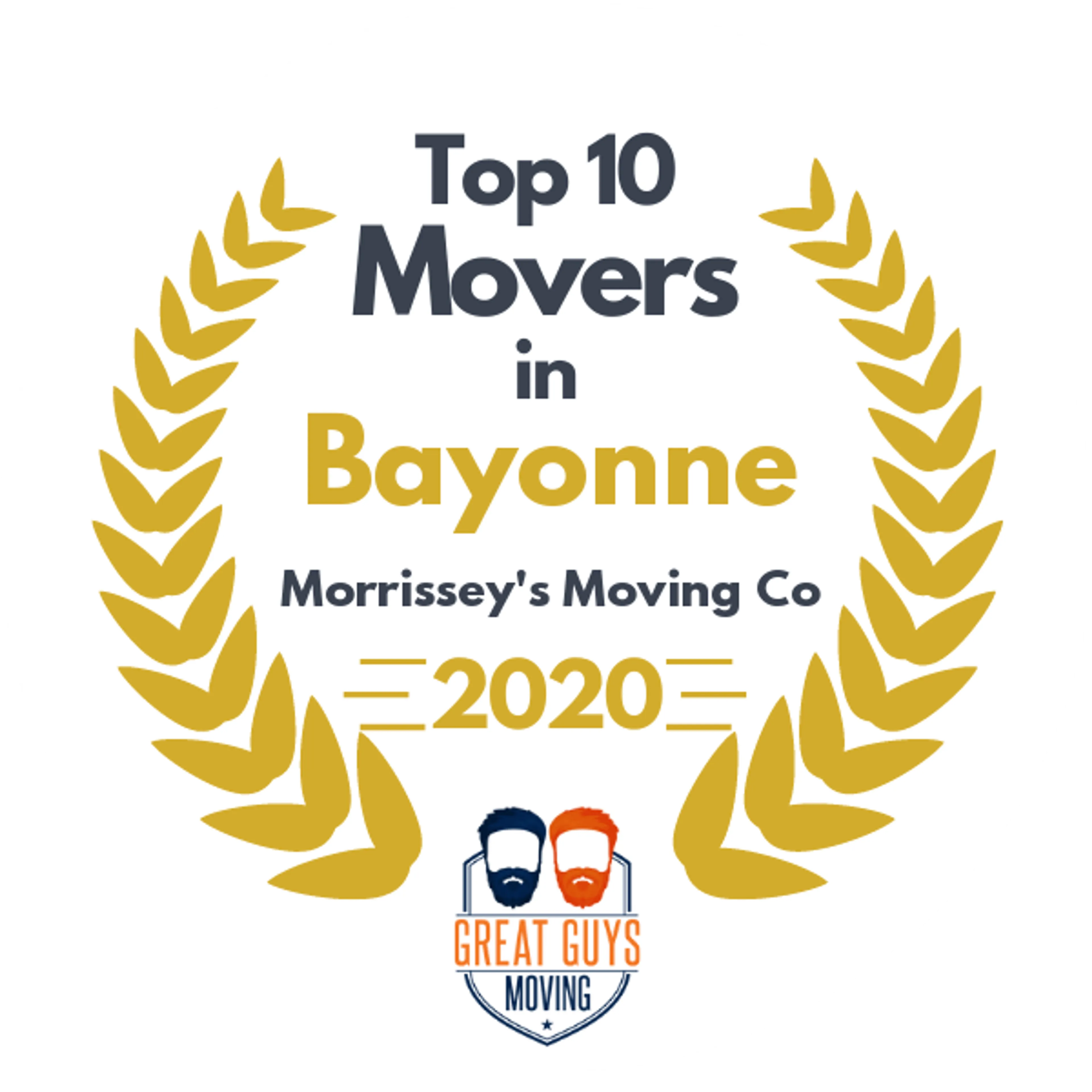 Top 10 Movers in Newark, NJ 2020 award