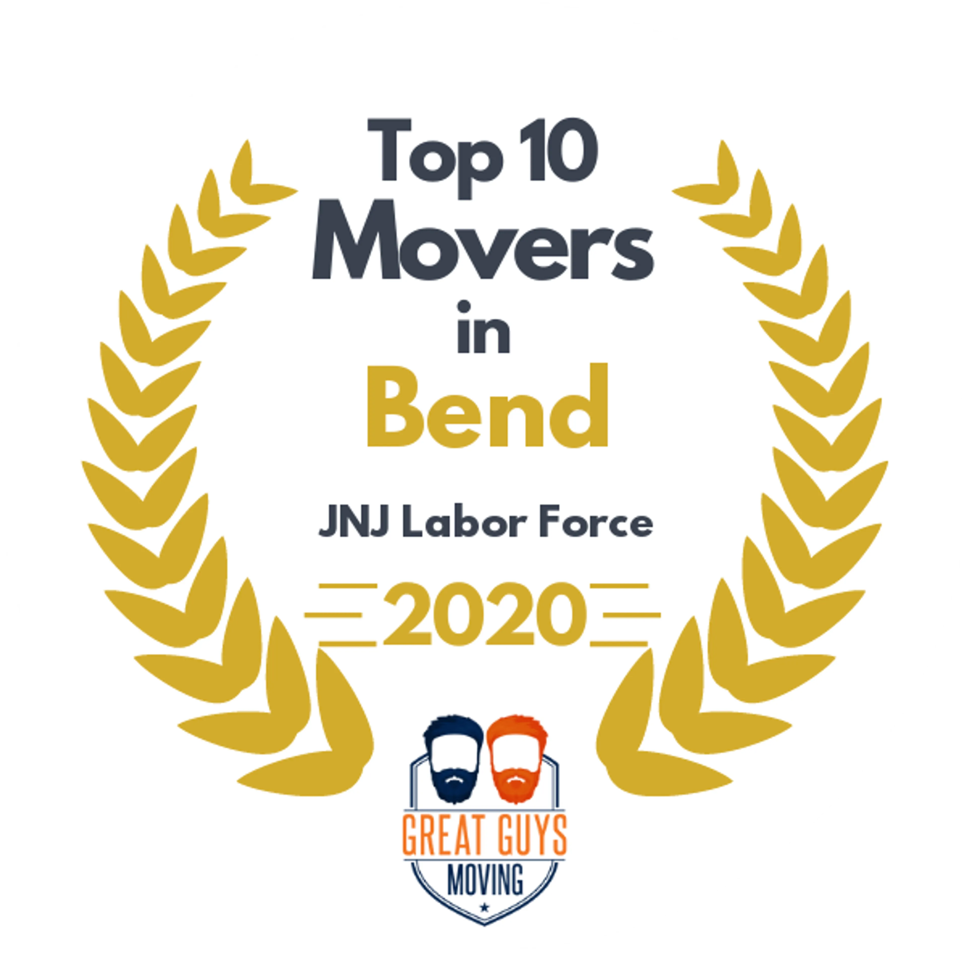 Top 10 Movers in Bend, OR 2020 award