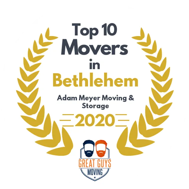 Top 10 Movers in Allentown, PA 2020 award