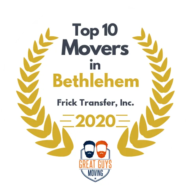 Top 10 Movers in Allentown, PA 2020 award