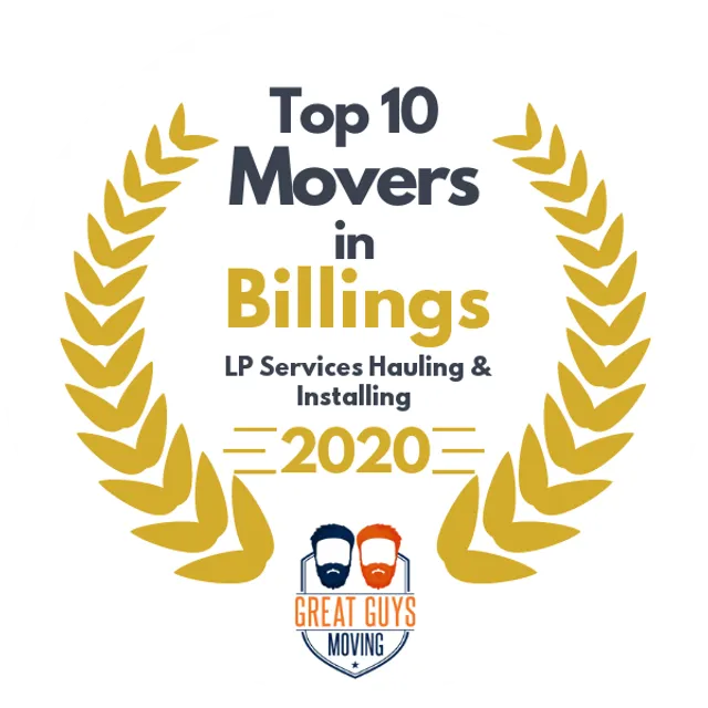 Top 10 Movers in Billings, MT 2020 award