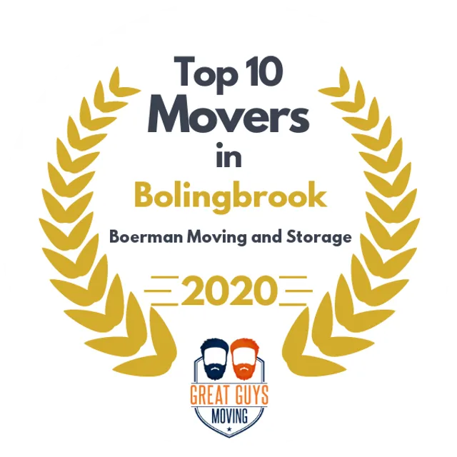 Top 10 Movers in Aurora, IL 2020 award