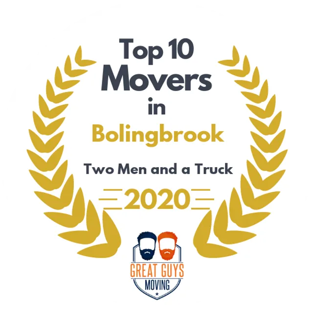 Top 10 Movers in Naperville, IL 2020 award