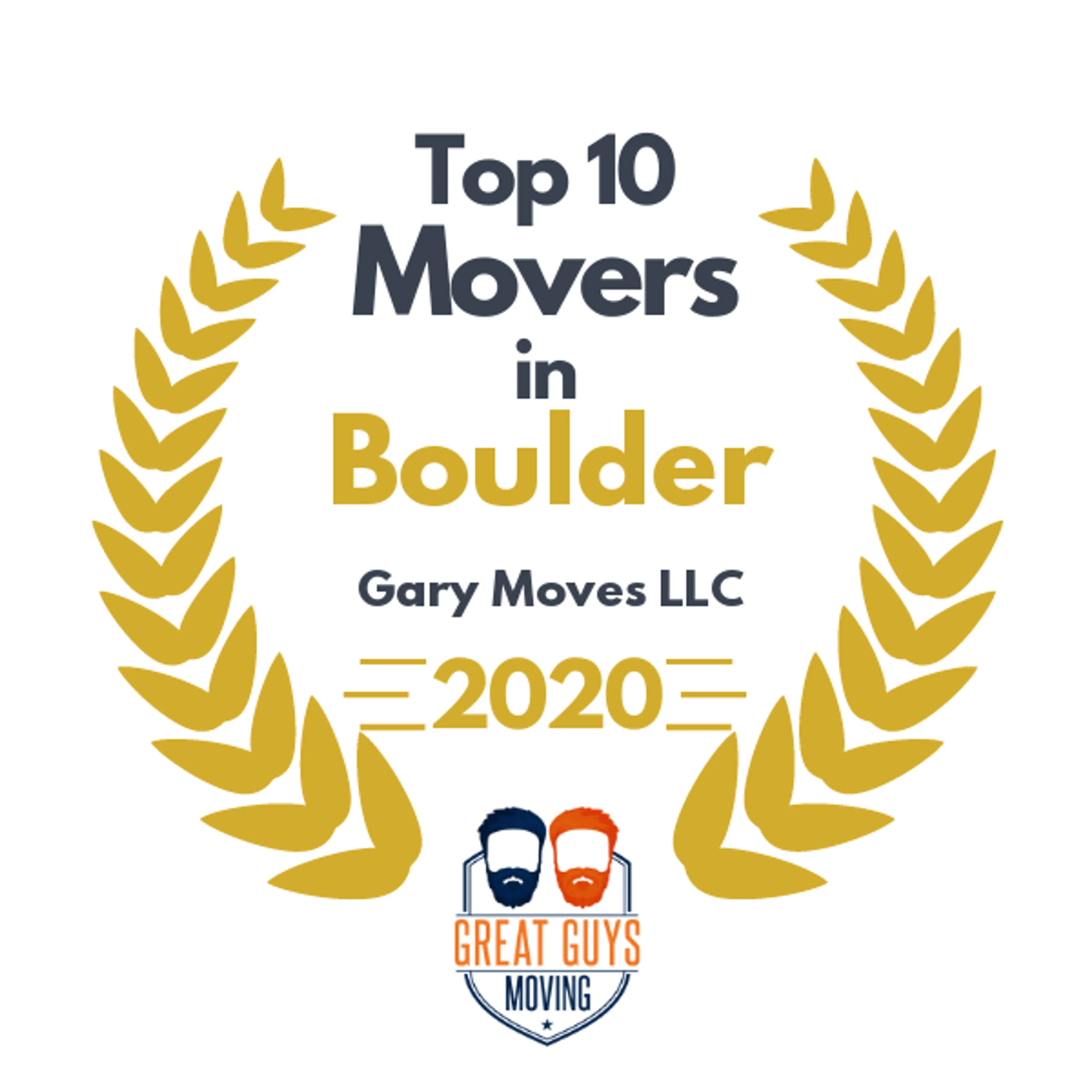 Top 10 Movers in Broomfield, CO 2020 award