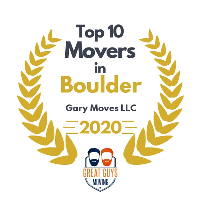 Top 10 Movers in Boulder, CO 2020 award