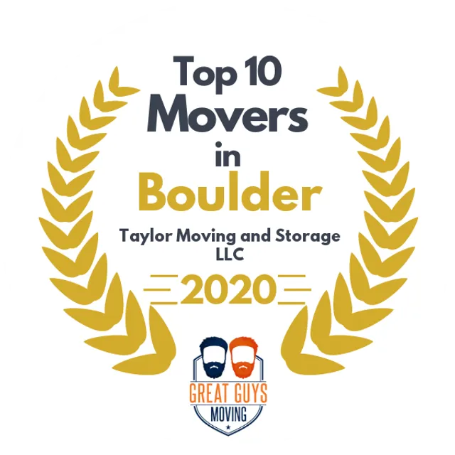 Top 10 Movers in Thornton, CO 2020 award