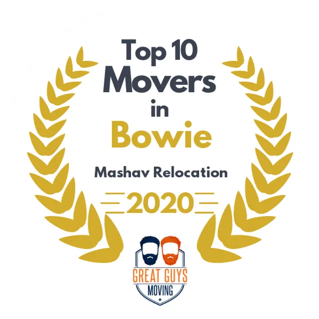 Top 10 Movers in Baltimore, MD 2020 award