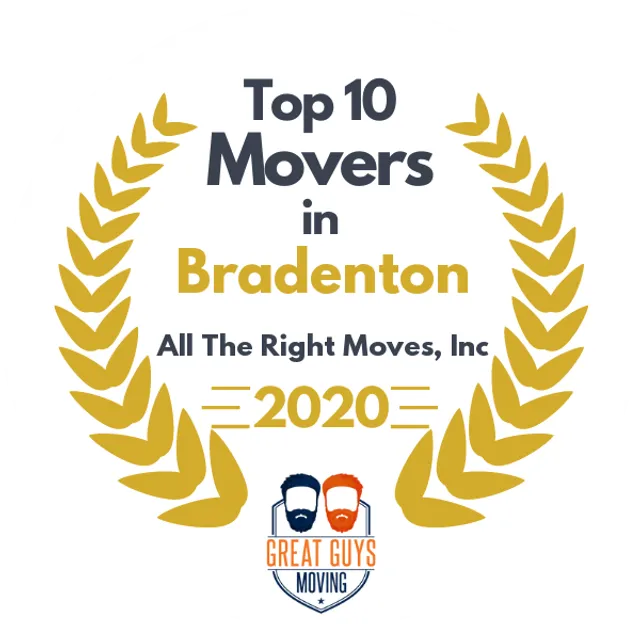 Top 10 Movers in St. Petersburg, FL 2020 award