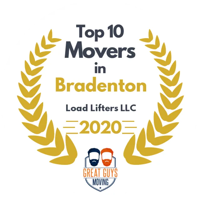 Top 10 Movers in Bradenton, FL 2020 award