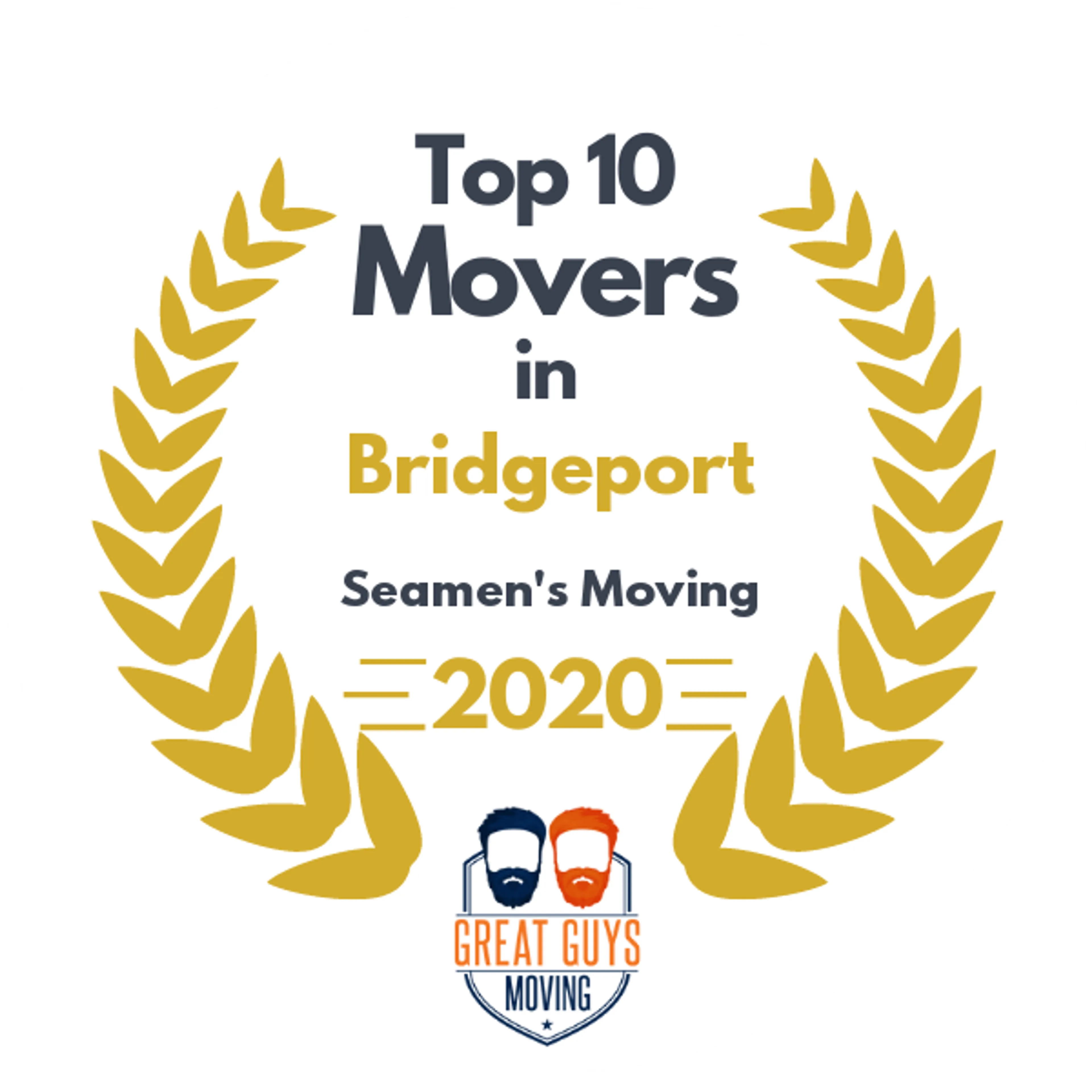 Top 10 Movers in Bridgeport, CT 2020 award