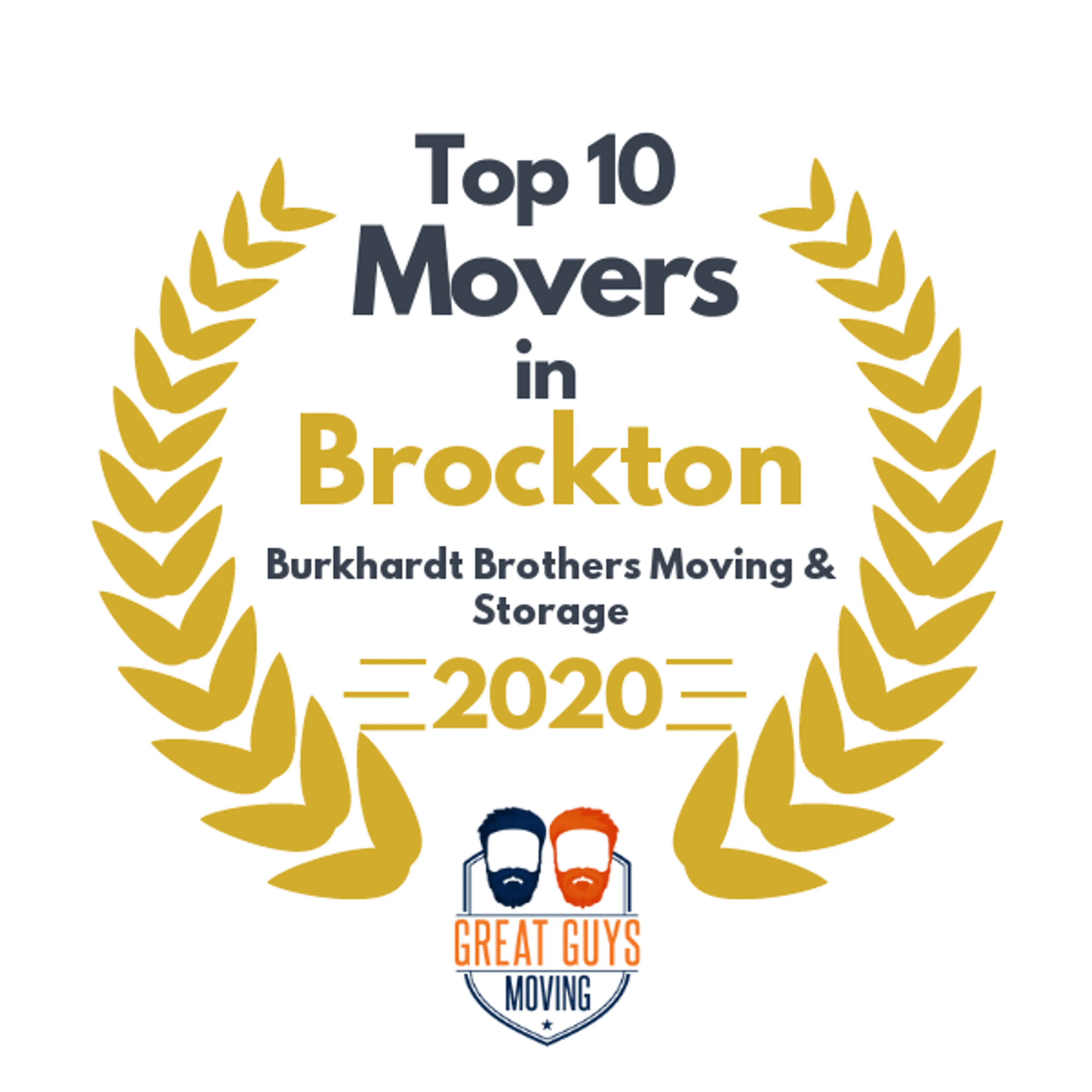 Top 10 Movers in Brockton, MA 2020 award