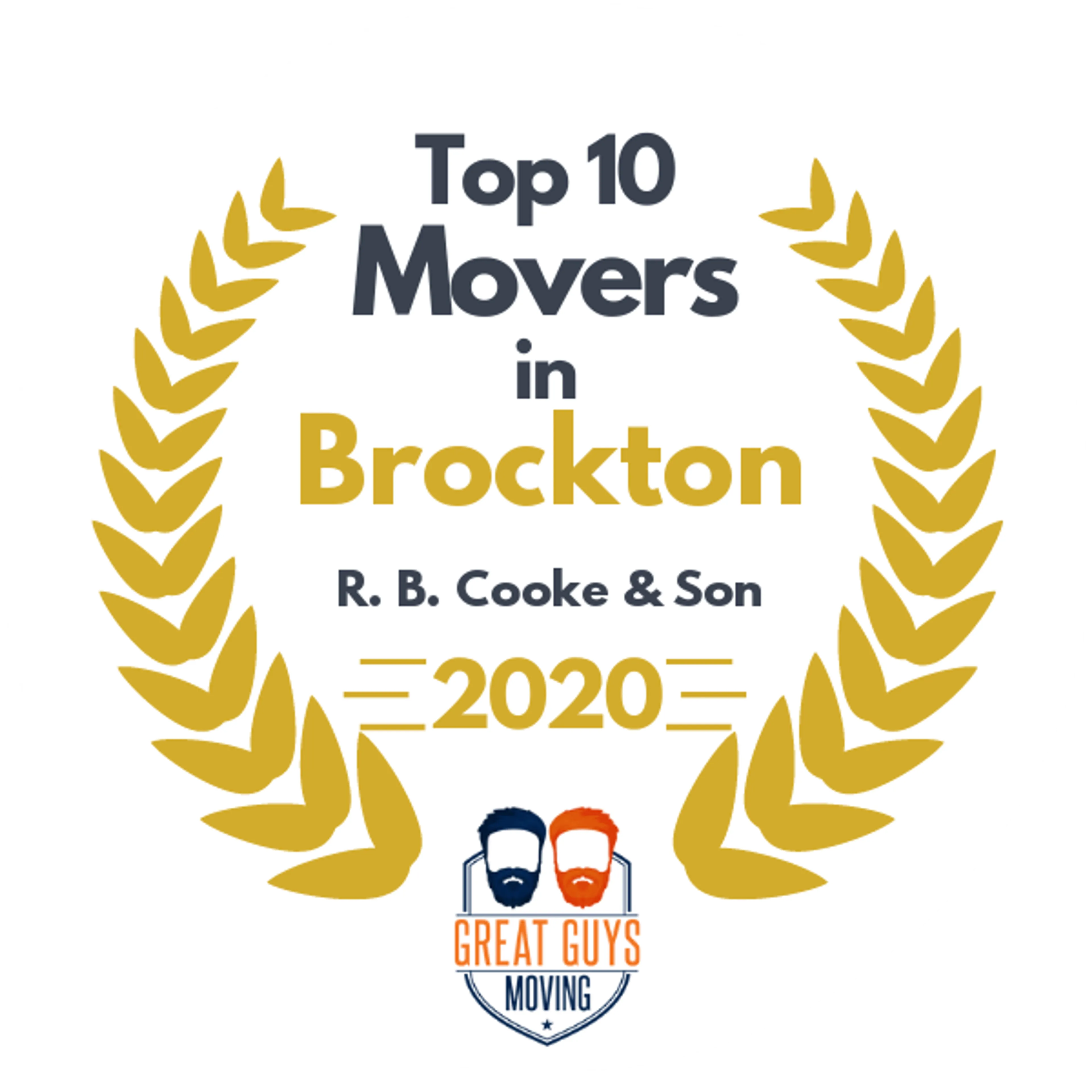 Top 10 Movers in Brockton, MA 2020 award
