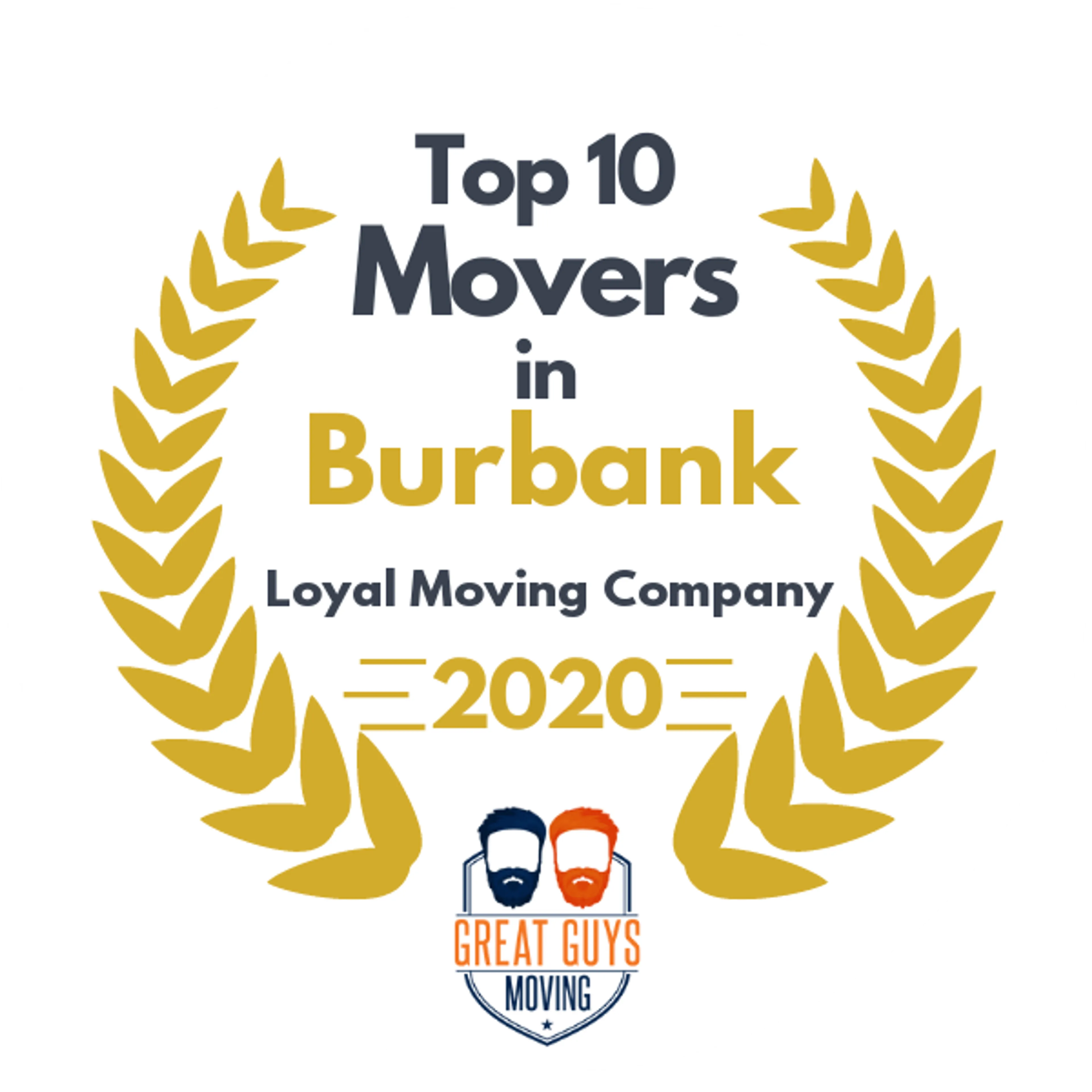 Top 10 Movers in Los Angeles, CA 2020 award