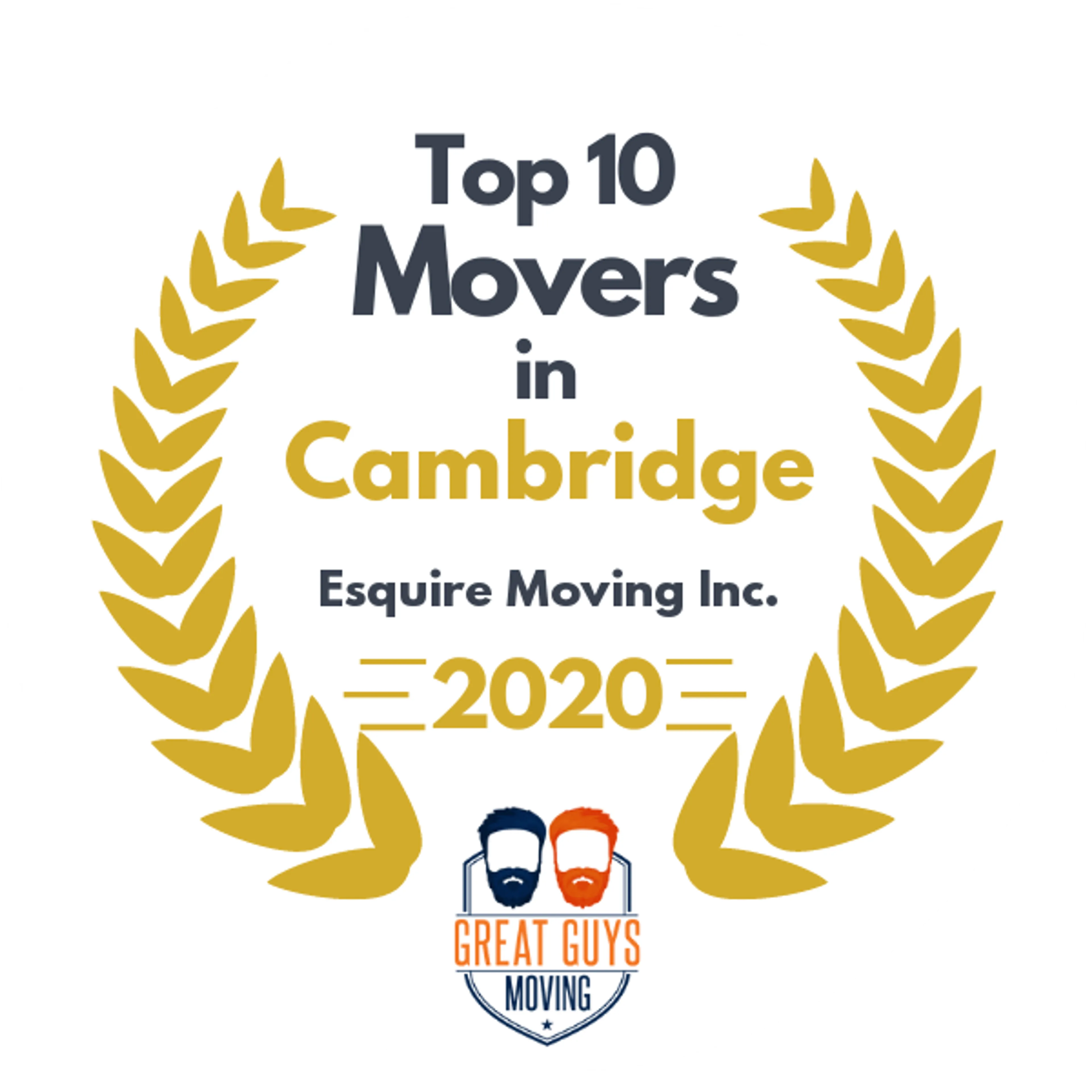Top 10 Movers in Boston, MA 2020 award