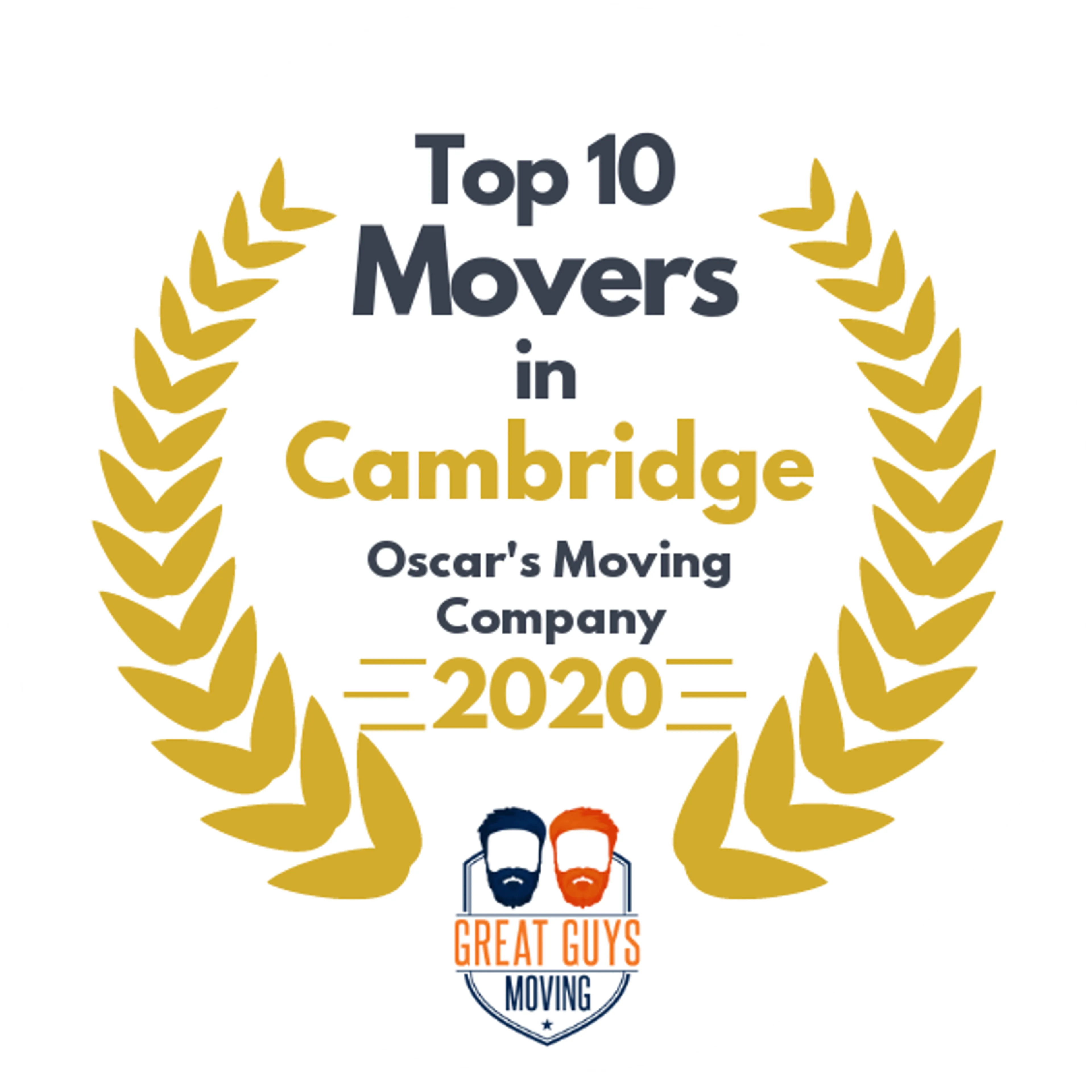 Top 10 Movers in Boston, MA 2020 award