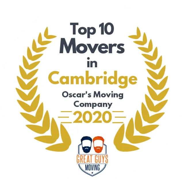 Top 10 Movers in Boston, MA 2020 award