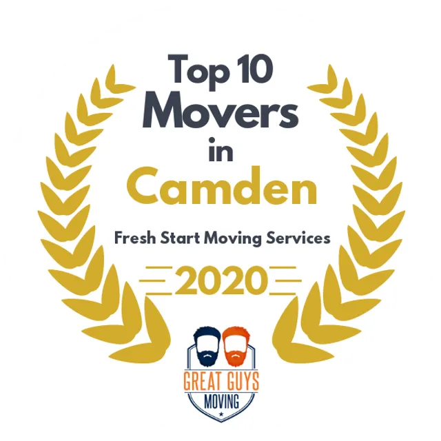 Top 10 Movers in Camden, NJ 2020 award