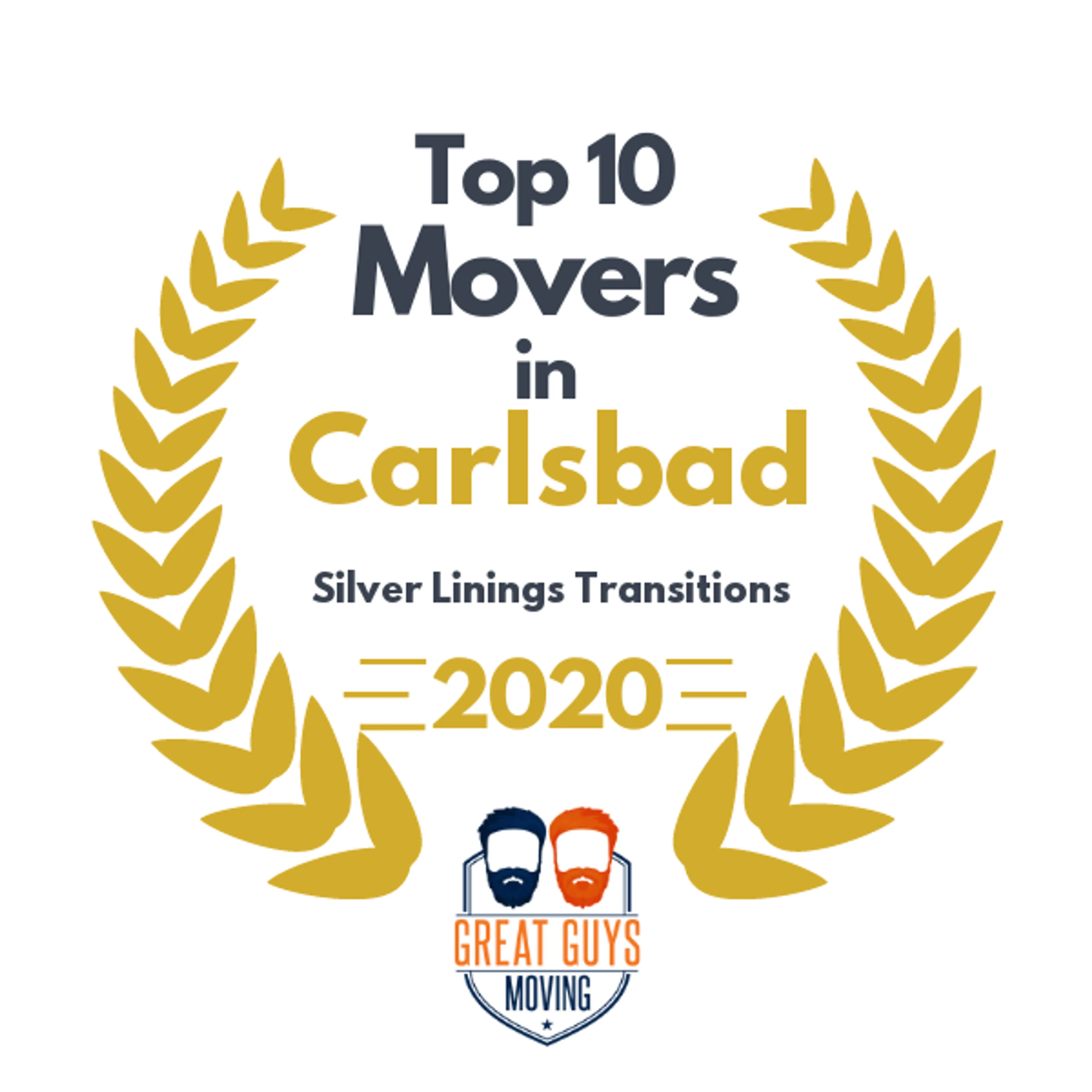 Top 10 Movers in Oceanside, CA 2020 award